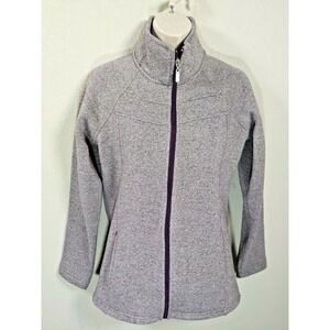 Great Northwest Indigo Zip‎ Up Fleece Lined Jacket Purple Size Small